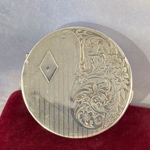 Vintage Evans Hand Made Sterling Compact Case